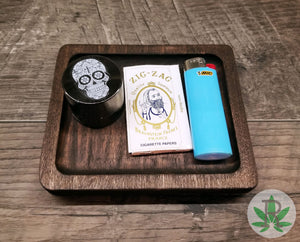 Rainbow Cannabis Leaf Herb Grinder, Zinc Alloy Four Piece Weed Grinder, 420 Stoner Gift, Marijuana Smoker Accessories
