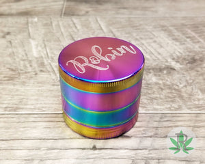 Custom Personalized Engraved Colorful Rainbow Herb Grinder, Weed Tobacco Grinder, Marijuana, Cannabis, Smoker Gift, Stoner Gift