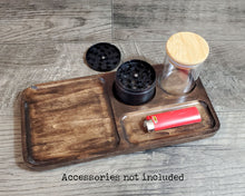 Load image into Gallery viewer, Wood Rolling Tray, Custom Weed Tray, Cannabis Smoker Accessories, Joint Tray, Tobacco Tray, Pot Gift, 420 Gift, Stoner Gift, Marijuana Gift