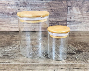 Glass Herb Stash Jar with Lotus Mandala, Airtight Cannabis Storage Container, Marijuana Gift for Pot Smoker, Zen Weed Accessories