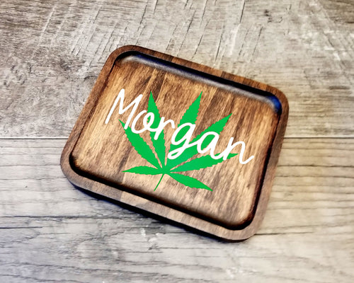 5 Piece Custom Rolling Tray Set for Tobacco or Cannabis Kush Queen